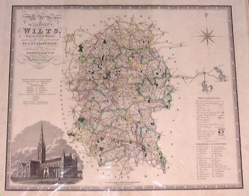 Map of Wiltshire - Greenwood